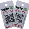 De Safe-iD SOS Daily Safe sleutelhanger QR-code De Safe-iD SOS Daily Safe sleutelhanger QR-code