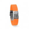 De Safe-iD SOS armband Fluo Oranje De Safe-iD SOS armband Fluo Oranje