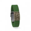 De Safe-iD SOS-armband in zes kleuren – legergroen De Safe-iD SOS-armband in zes kleuren – legergroen
